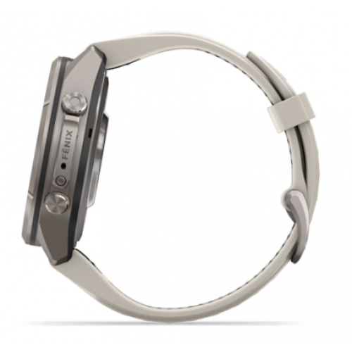 Garmin Fenix 9 PRO, 43 mm AMOLED Titanium Fog Gray/Dark Sandstone
